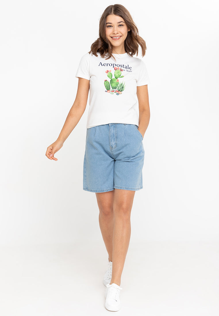 AERO NY Girls Cactus Graphic Tee