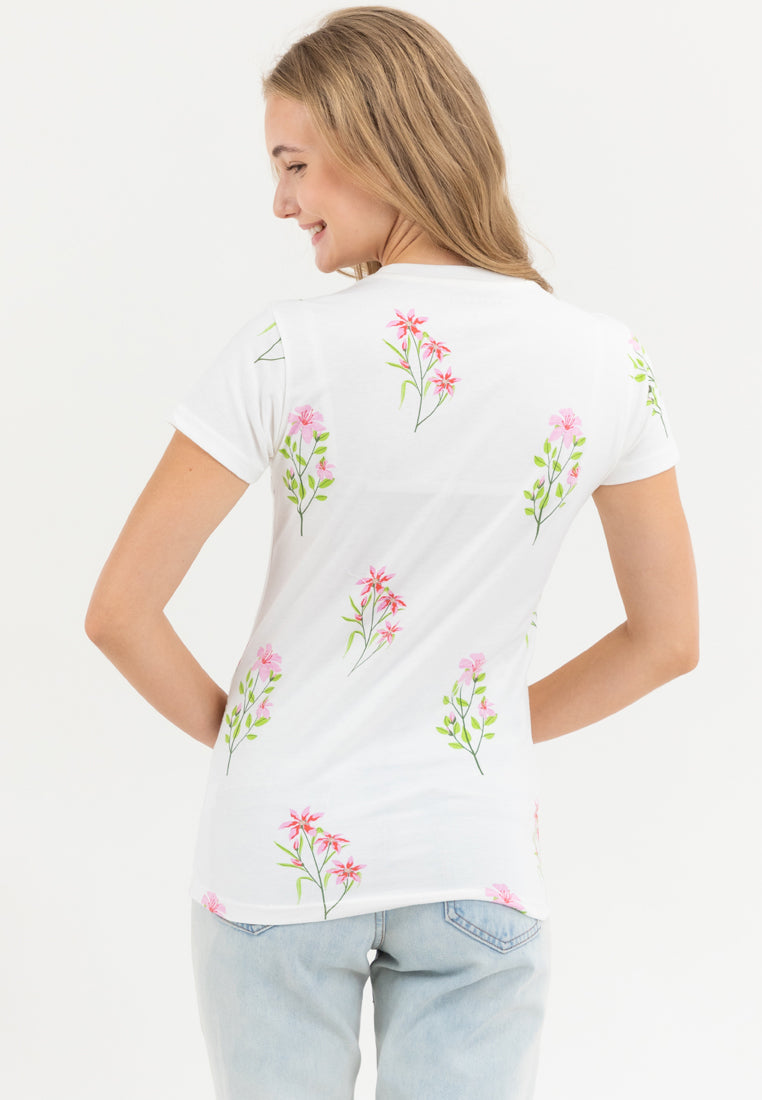 AERO AOP Floral Girls Tee