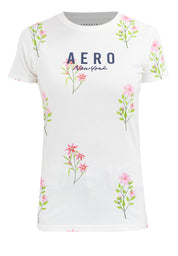 AERO AOP Floral Girls Tee