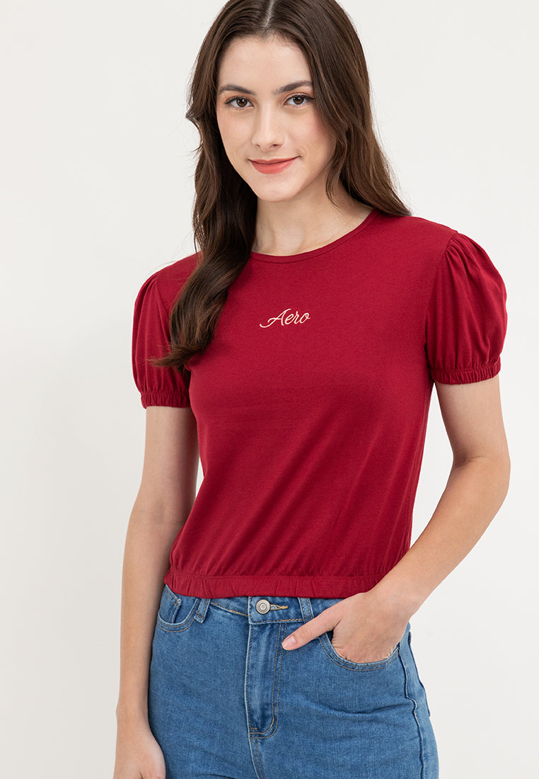 AERO Girls Puff Sleeve Tee