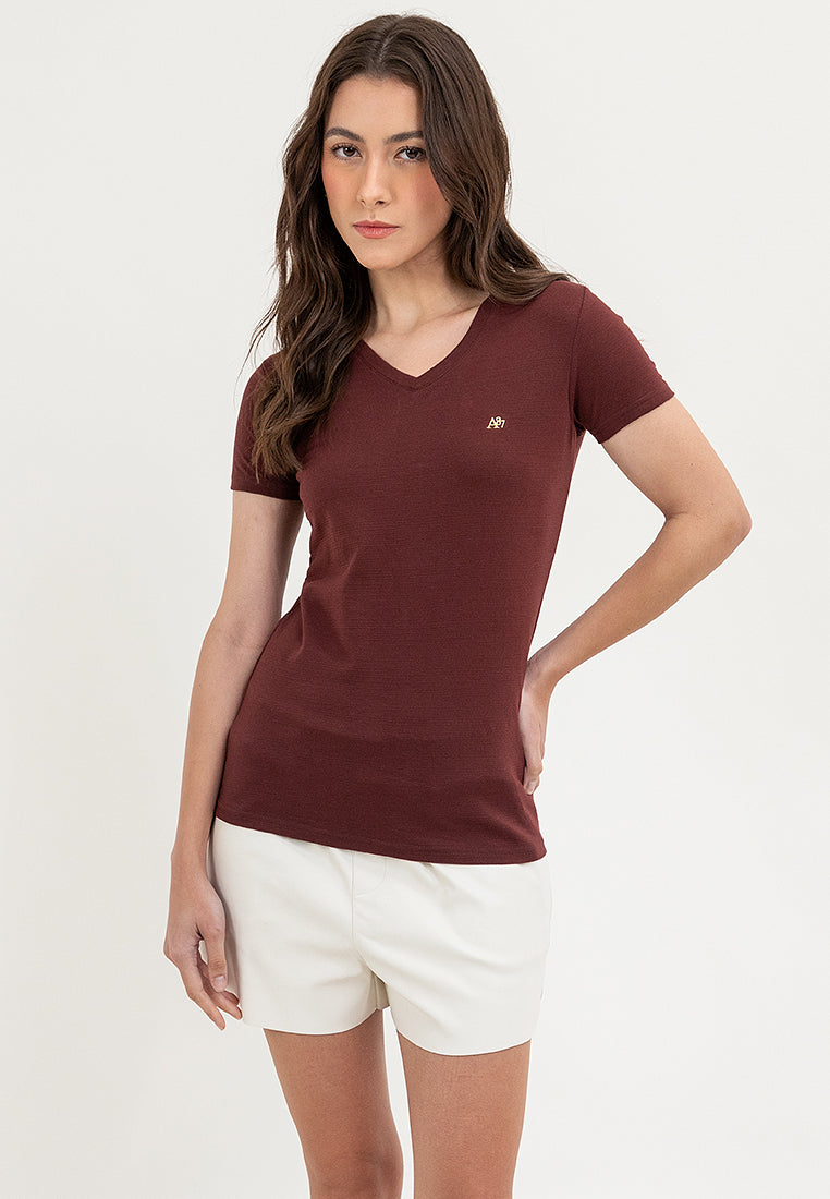 V-NECK SLIM FIT A87 LADIES TEE