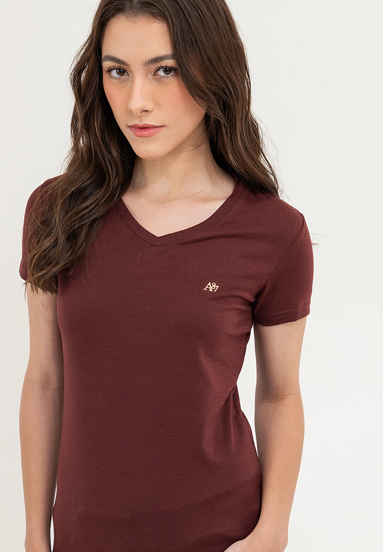 V-NECK SLIM FIT A87 LADIES TEE