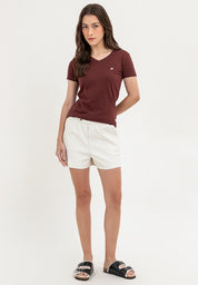 V-NECK SLIM FIT A87 LADIES TEE