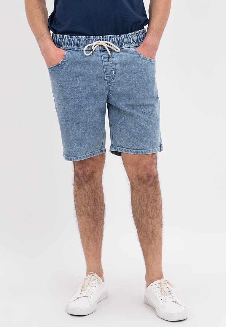 MEN'S AERO LIGHT BLUE GARTERIZED SHORT