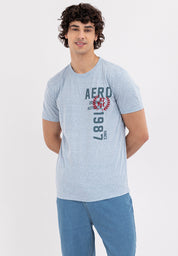 MEN'S AERO BLUE GRAY A87 NYC TEE