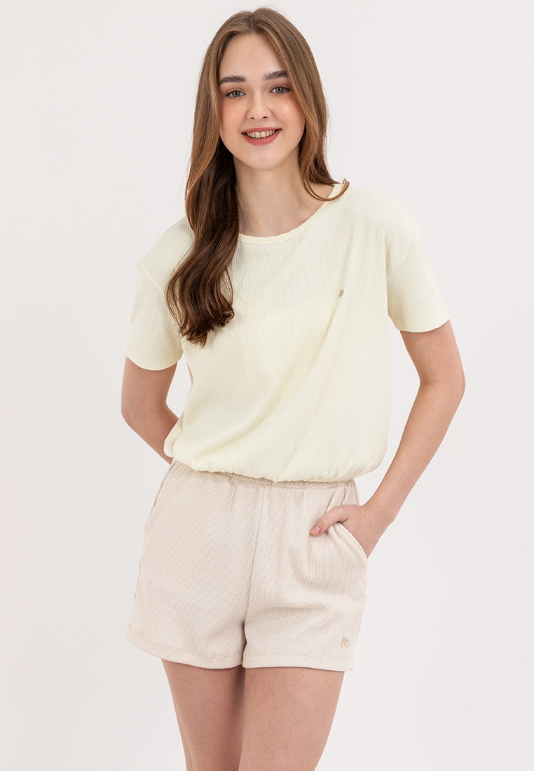 A87 Loose Gartered Tee