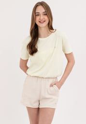 A87 Loose Gartered Tee