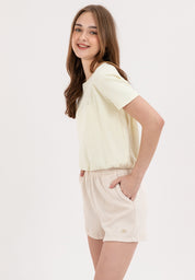 A87 Loose Gartered Tee