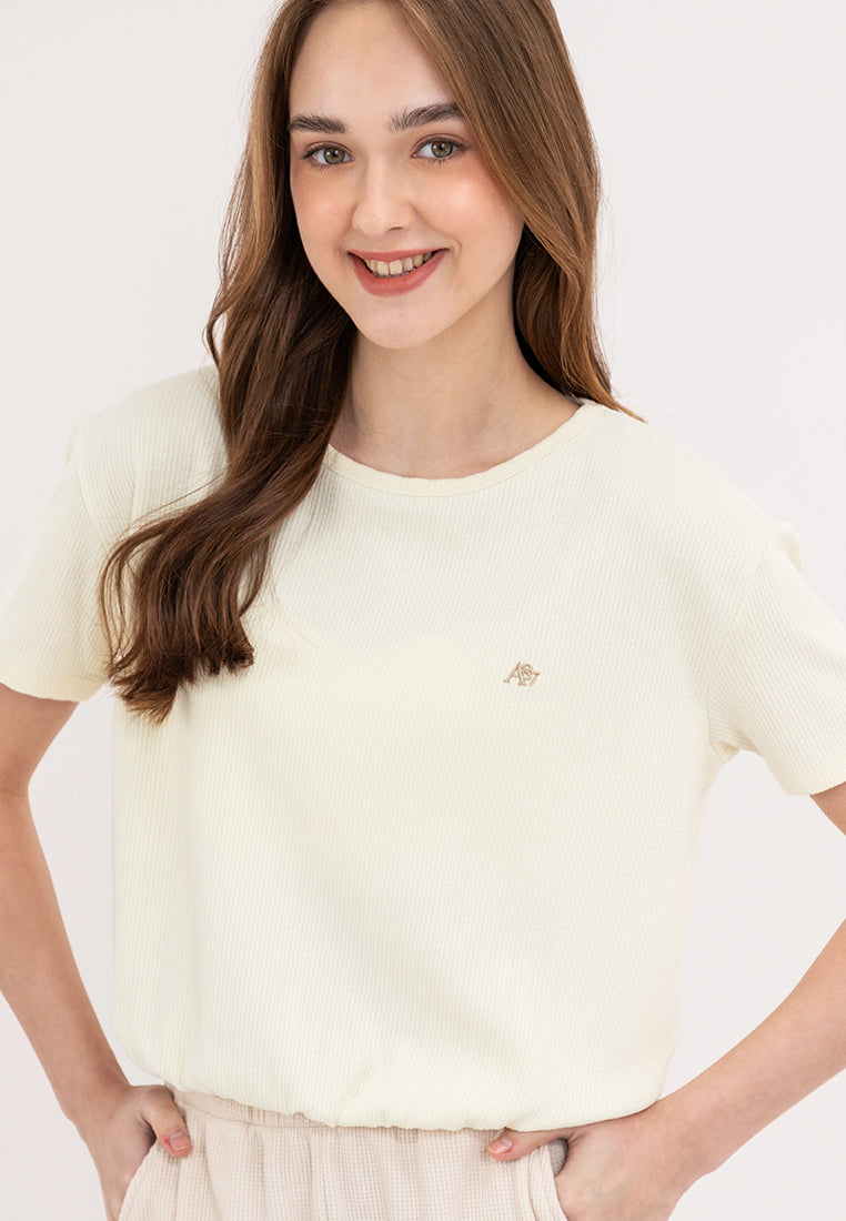A87 Loose Gartered Tee
