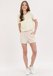 A87 Loose Gartered Tee