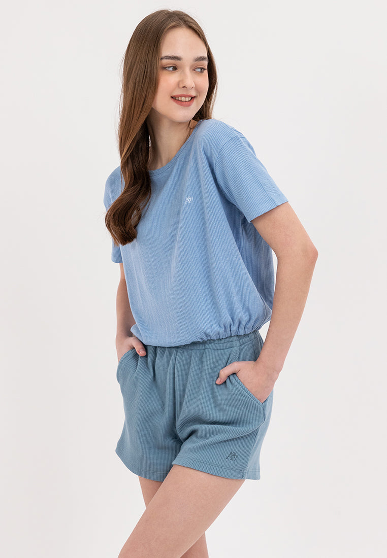 A87 Loose Gartered Tee