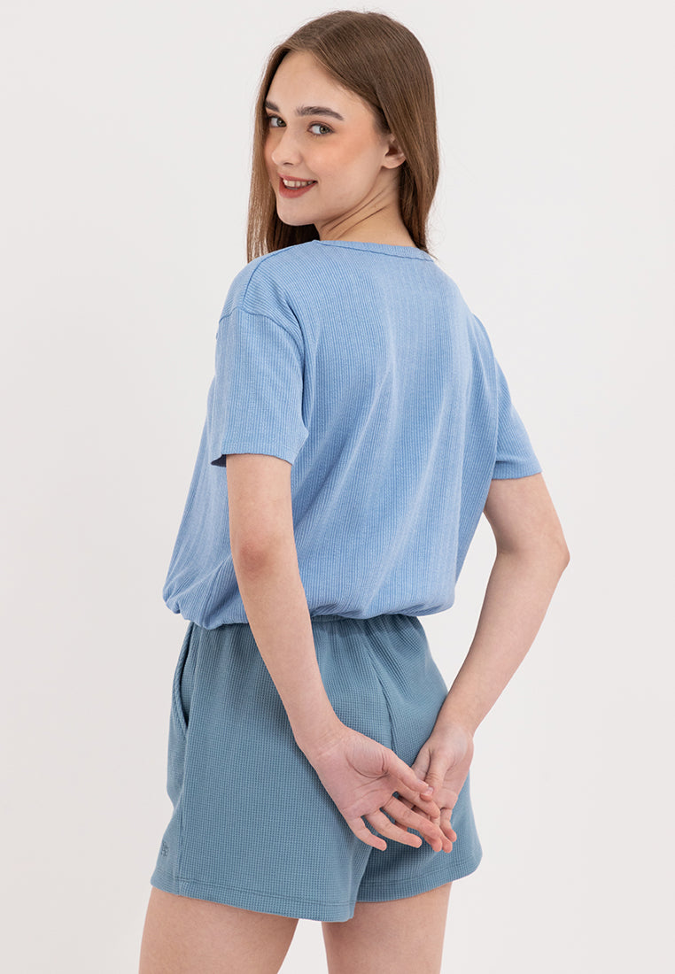 A87 Loose Gartered Tee