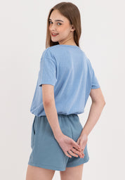 A87 Loose Gartered Tee
