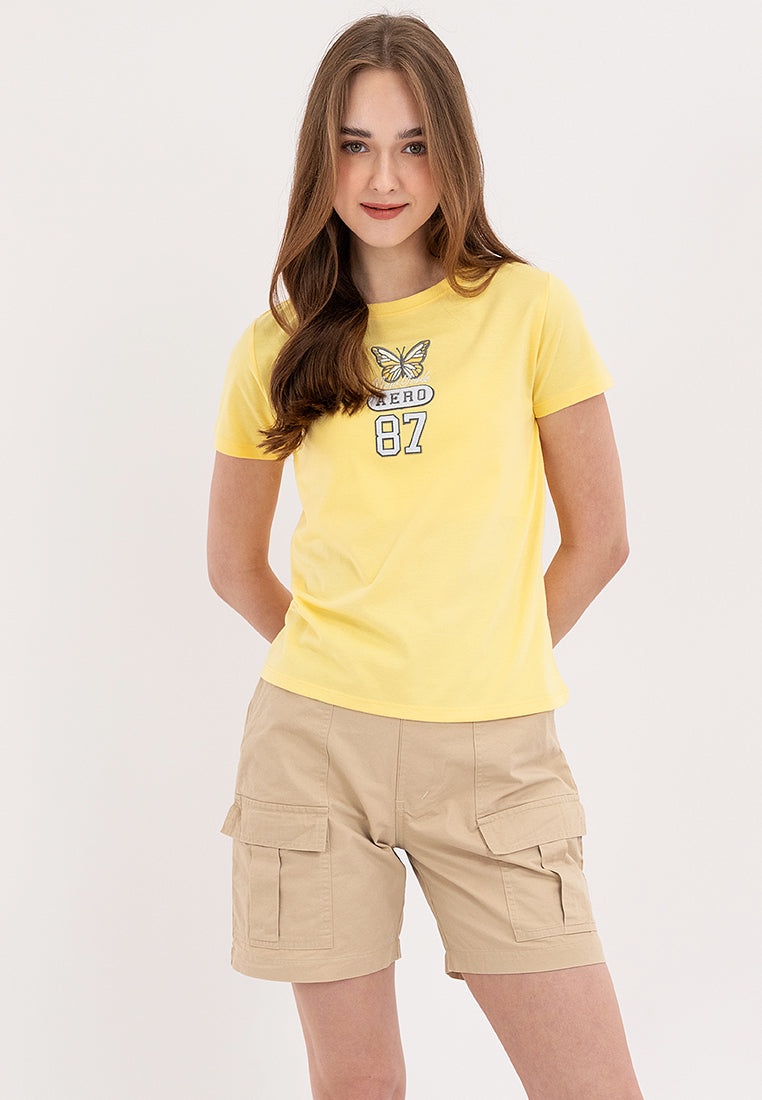 LADIES AERO GOLDEN HAZE COMFORT FIT GRAPHIC TEE