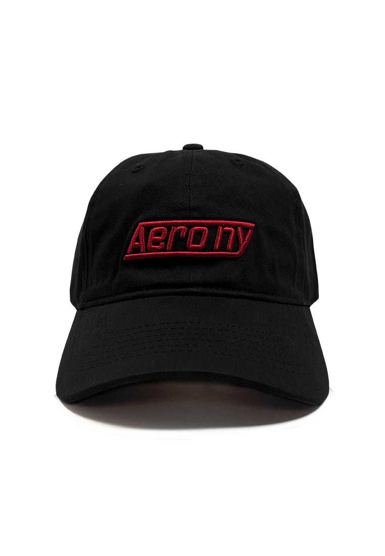 EMBROIDERED LOGO BASEBALL CAP Black
