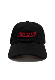 EMBROIDERED LOGO BASEBALL CAP Black
