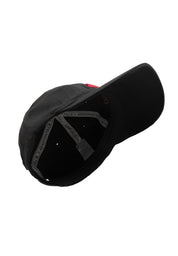 EMBROIDERED LOGO BASEBALL CAP Black