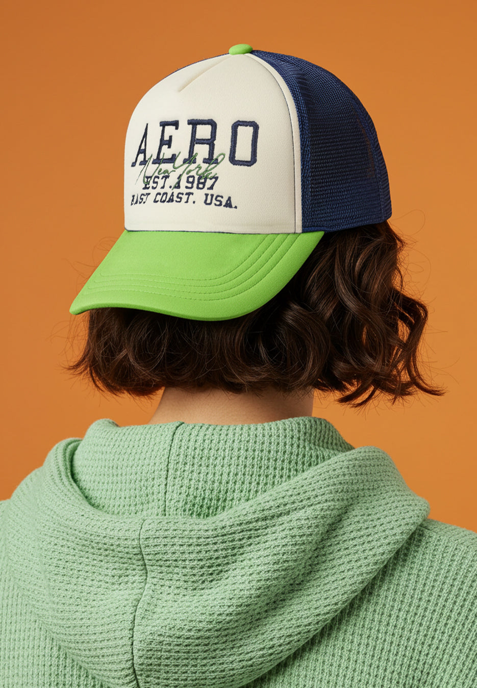 New York Embroidered Logo Trucker Cap
