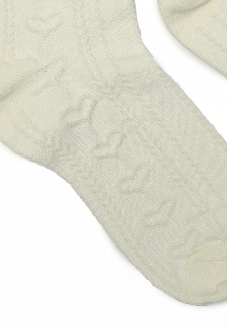 Patterned Mid Rise Socks - Heart