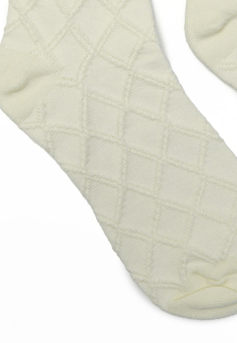 Patterned Mid Rise Socks - Diamond